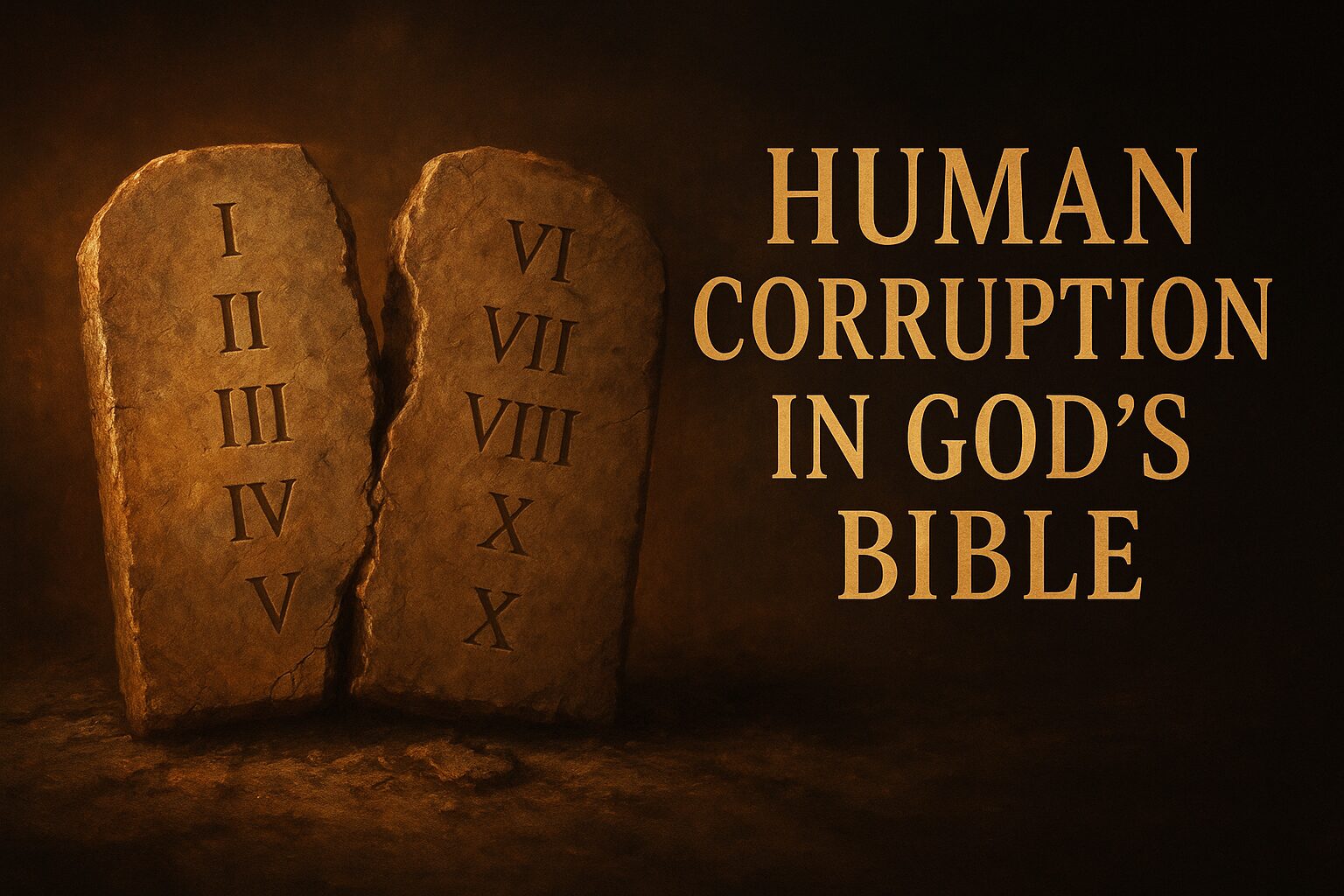 Human Corruption In God’s Bible